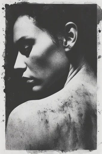 Gritty Monochromatic Noir moodboard — generate AI images in this style