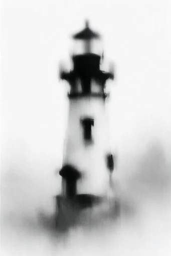 Ethereal Monochrome Motion style reference image — ghostly silhouettes