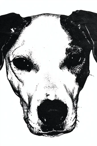 Gritty Monochromatic Punk Noir style reference image — raw DIY graphic art