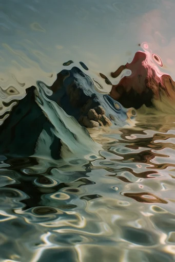 Surreal Fluid Refraction style reference image — liquid distortion