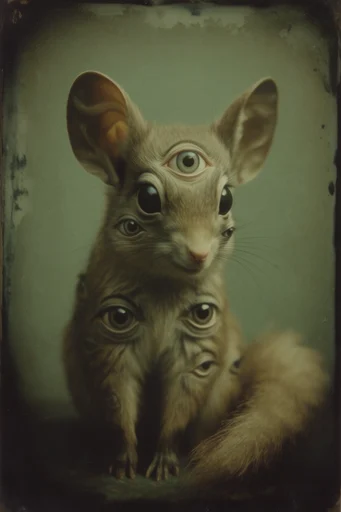 Muted Surreal Gothic style AI image example 3