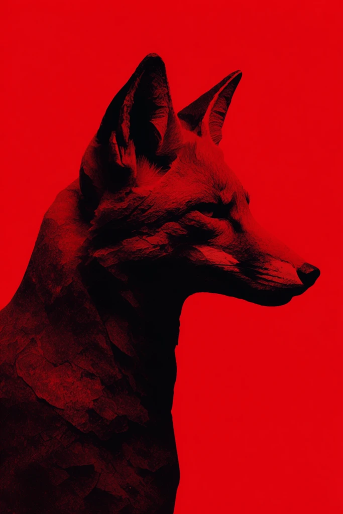 Crimson Noir Graphic style AI image example 3