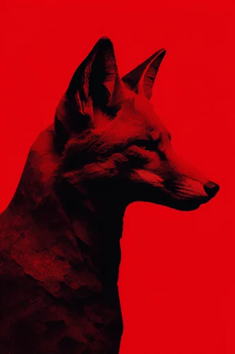 Crimson Noir Graphic style AI image example 3