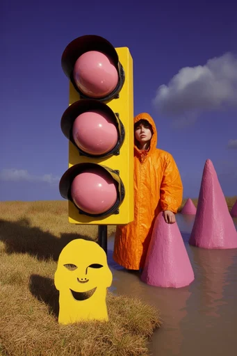 Hyper-Saturated Surreal Pop style reference image — hyper-saturated color palette