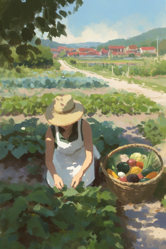 Luminous Pastoral Nostalgia style AI image example 1