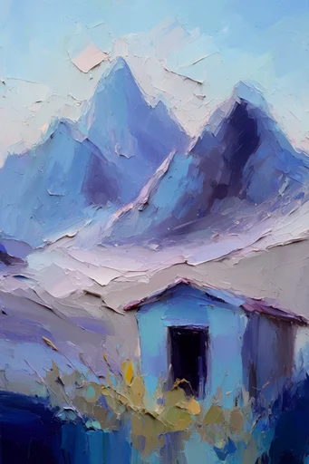 Tactile Impasto Expressionism style reference image — heavy impasto oil painting