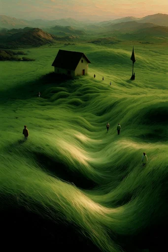 Surreal Verdant Topography style reference image — surreal atmosphere