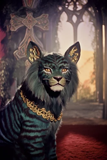 Analog Technicolor Retro-Fantasy style reference image — retro-cinematic composition