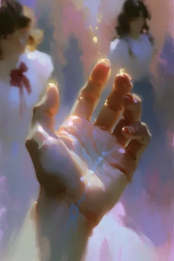 Luminous Dreamcore Anime style reference image — dreamy pastel palette