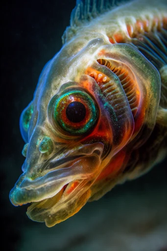 Neon Abyssal Organics style AI image example 3