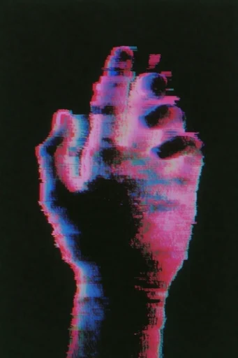 Distorted Analog Noir style reference image — high-contrast screenprint texture
