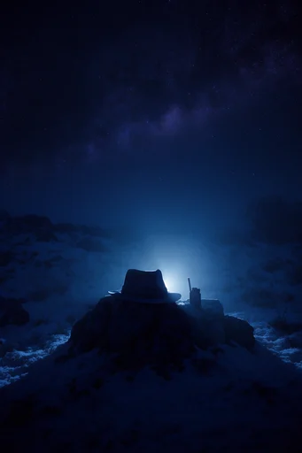 Ethereal Nocturnal Solitude style reference image — cinematic chiaroscuro