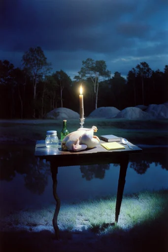 Surreal Twilight Solitude style reference image — surreal minimalist composition