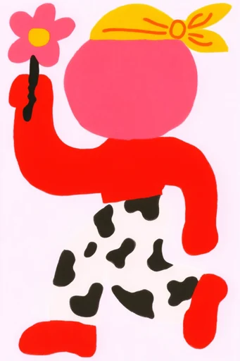 Graphic Red Minimalism moodboard — generate AI images in this style