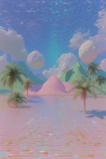 Ethereal Pastel Poolcore style reference image — poolcore