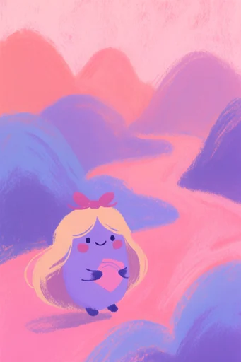 Whimsical Dreamy Minimalism style reference image — minimalist vector illustration