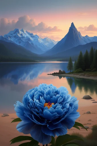 Luminous Surreal Botanica style reference image — hyper-realistic botanical portrait