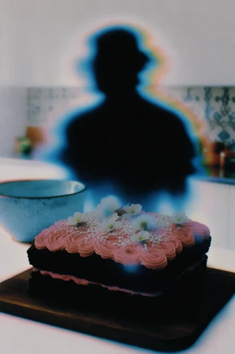 Thermal Ethereal Noir style reference image — distorted reflection