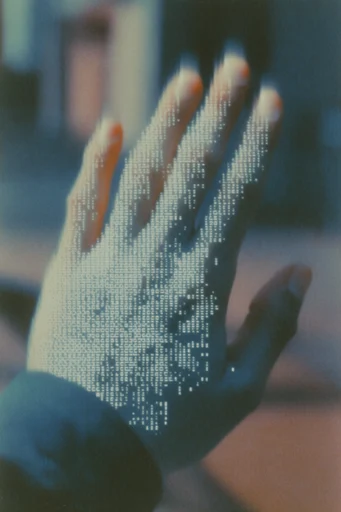 Analog Noir Glitch style reference image — chromatic aberration