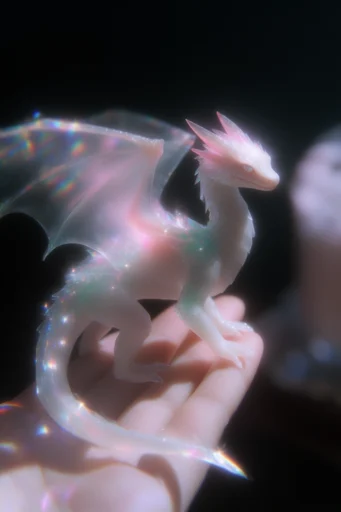Spectral Prismatic Etherealism style reference image — glitter and stardust