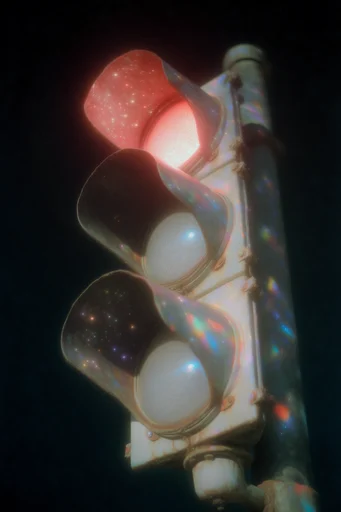Ethereal Cosmic Surrealism style reference image — analog film grain