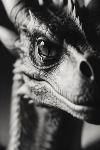 Visceral Monochrome Macro style reference image — dramatic chiaroscuro lighting