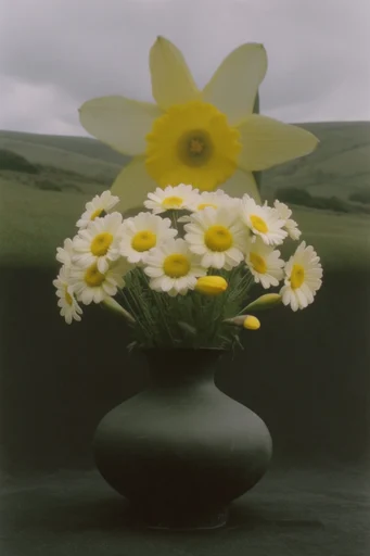 Surreal Pastoral Minimalism style reference image — muted earthy tones