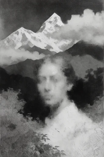 Spectral Chiaroscuro Noir style reference image — chiaroscuro