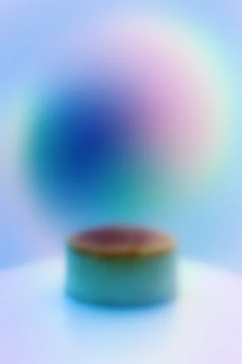 Ethereal Luminescent Gradient style reference image — fluid organic composition