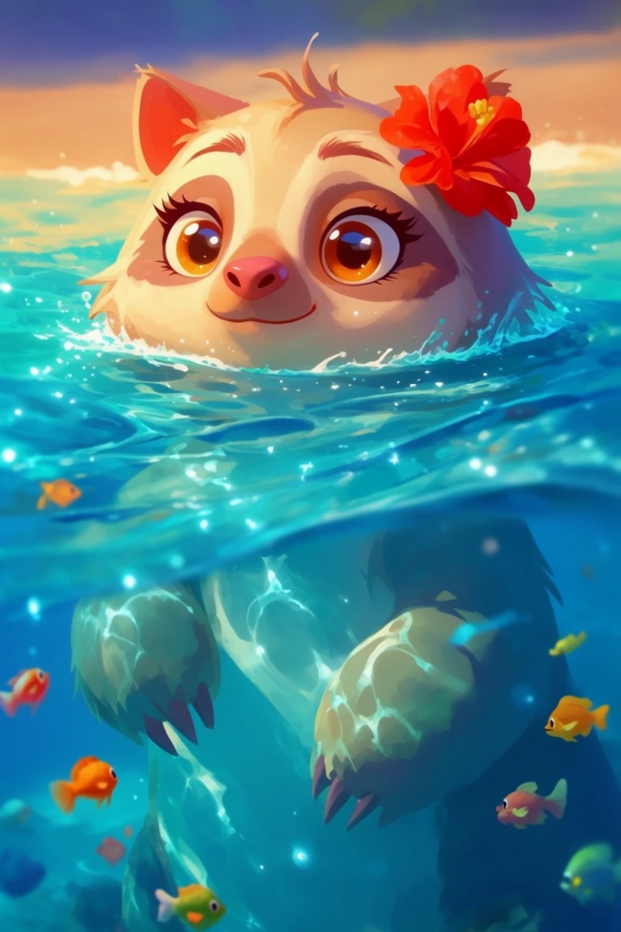 Vibrant Sun-Drenched Coastal style AI image example 3