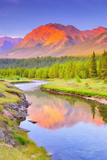 Hyper-Vibrant Surreal Dreamscapes style reference image — surreal landscape