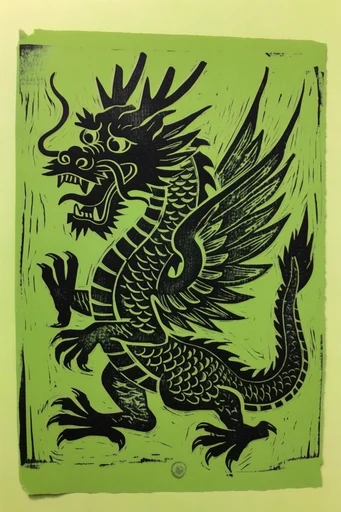 Graphic Acid Printmaking style reference image — graphic silhouette