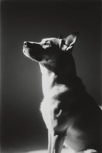 Cinematic Chiaroscuro Noir style reference image — raw monochrome texture