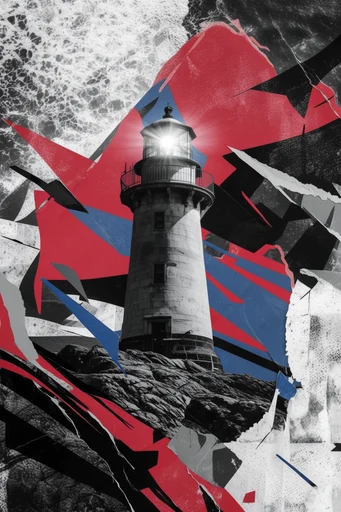 Constructivist Punk Collage style reference image — constructivist punk aesthetic