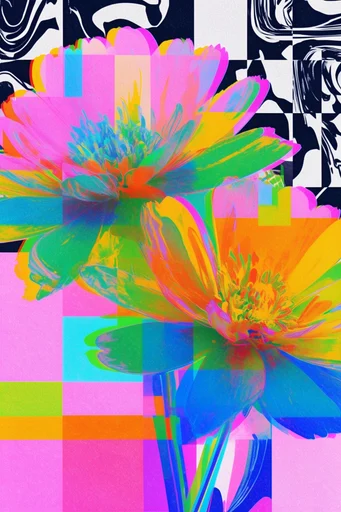Chromatic Analog Glitch style reference image — digital glitch distortion