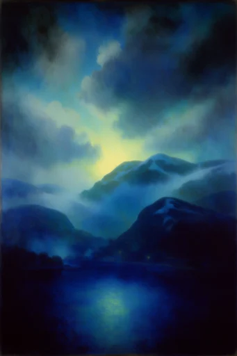 Luminous Nocturnal Impressionism style reference image — mystical symbolism