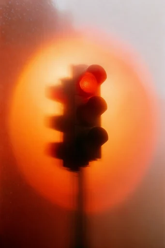 Luminous Amber Silhouette style reference image — amber glow