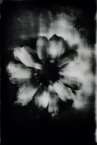 Spectral Darkroom Noir style reference image — haunting vignette