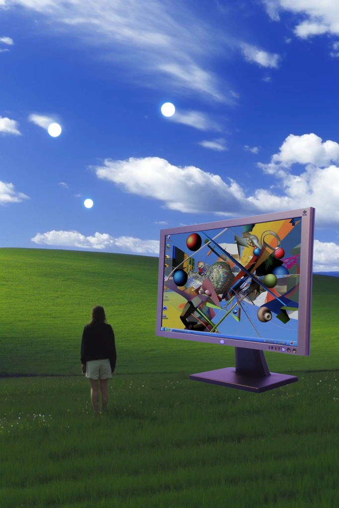 Surreal Liminal Nostalgia style AI image example 1