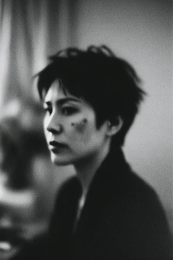 Cinematic Monochrome Noir moodboard — generate AI images in this style