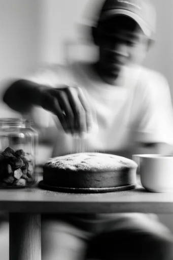 Kinetic Monochrome Distortion style reference image — long exposure