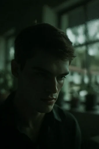 Cinematic Nocturnal Noir style reference image — low-key chiaroscuro lighting