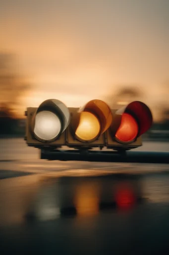 Kinetic Amber Nocturne style reference image — amber and crimson palette