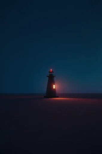 Nocturnal Ultramarine Minimalism style reference image — surreal solitude