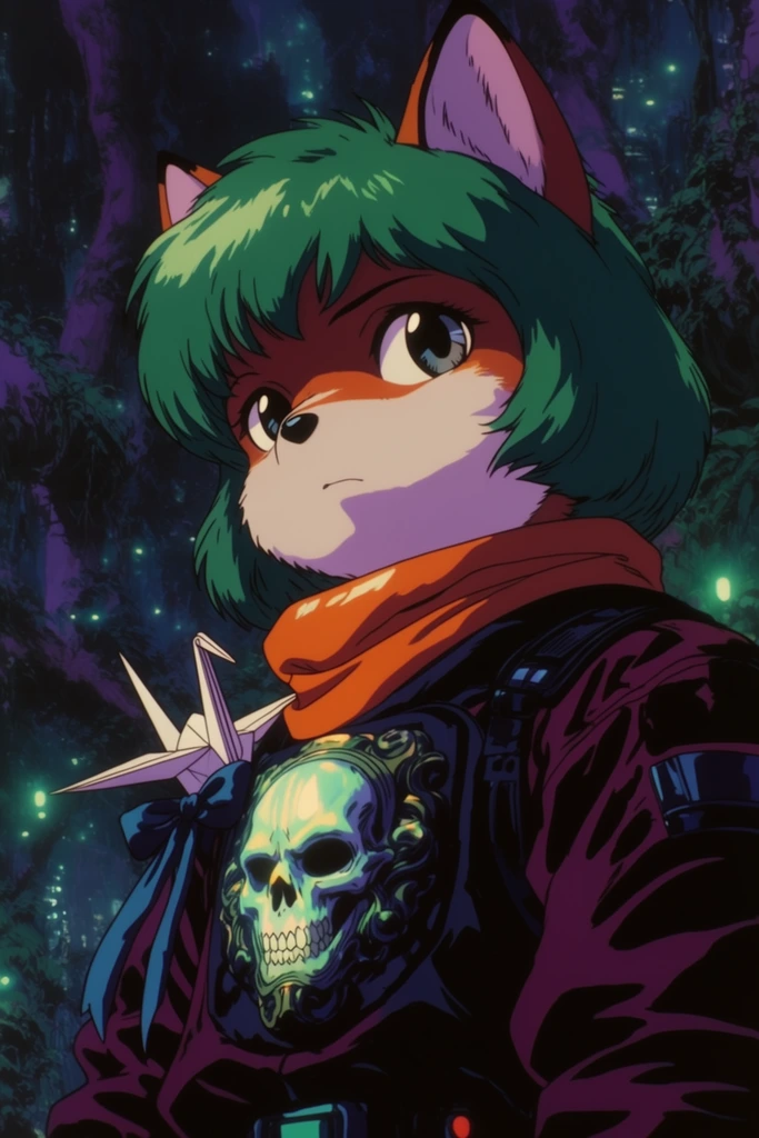 Neon Noir Retro-Futurism style AI image example 3