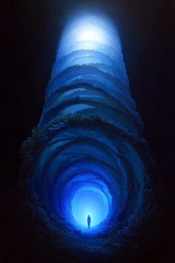 Bioluminescent Abyssal Resonance style reference image — ethereal atmospheric glow