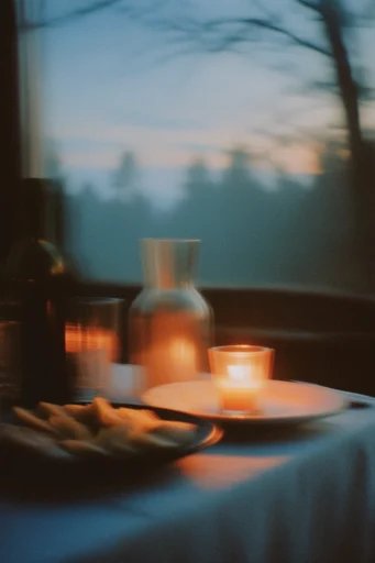 Nocturnal Kinetic Nostalgia style reference image — analog film grain