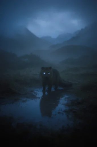 Melancholic Coastal Nocturne style AI image example 3
