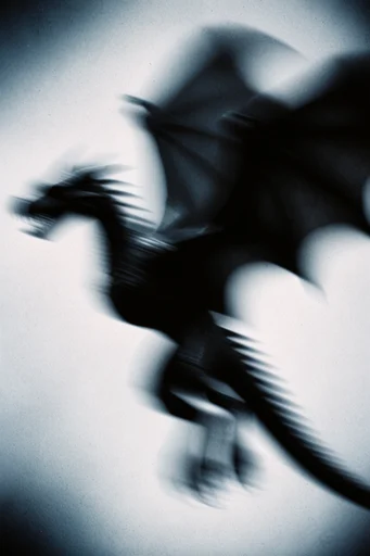 Kinetic Indigo Noir style reference image — analog film grain