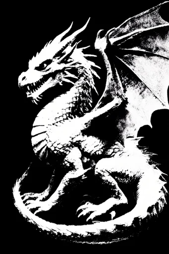 Gritty Monochromatic Punk style reference image — halftone pattern
